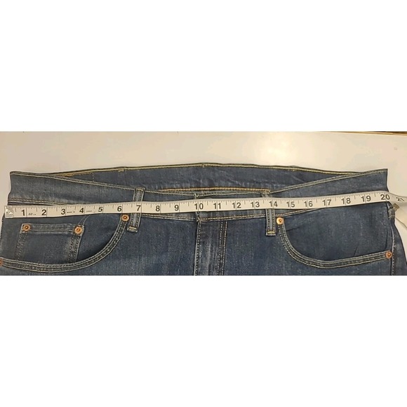 Levis 559 Jeans Mens Tag 38X36 Measures 40X37 Relaxed Straight Blue Dark Wash - Picture 13 of 13